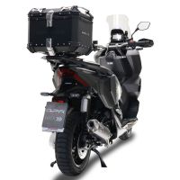 Top case em alumínio, cor preta com placa específica incluída Top case maletas GPR TECH compatível com Honda Adv 350 2022/2024 e5