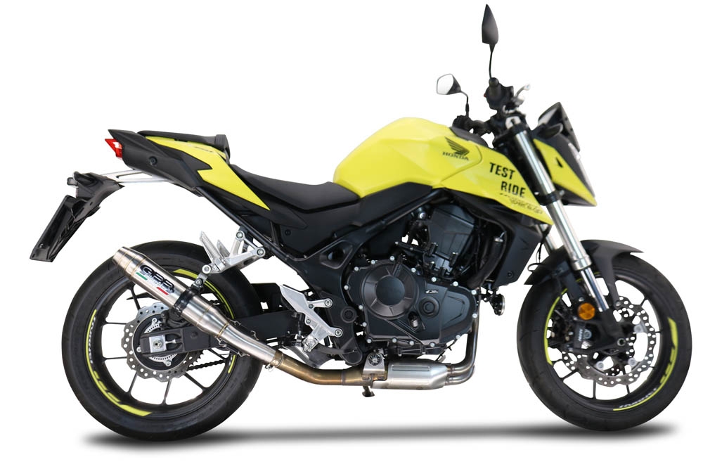 Escape compatível com Honda CB 750 Hornet 2023-2024, Deeptone Inox, Escape legal, homologado, silenciador com db killer removível e tubo de ligação específico 