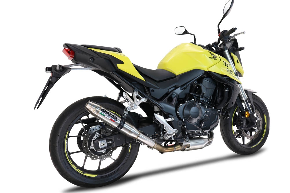 Escape compatível com Honda CB 750 Hornet 2023-2024, Deeptone Inox, Escape legal, homologado, silenciador com db killer removível e tubo de ligação específico 