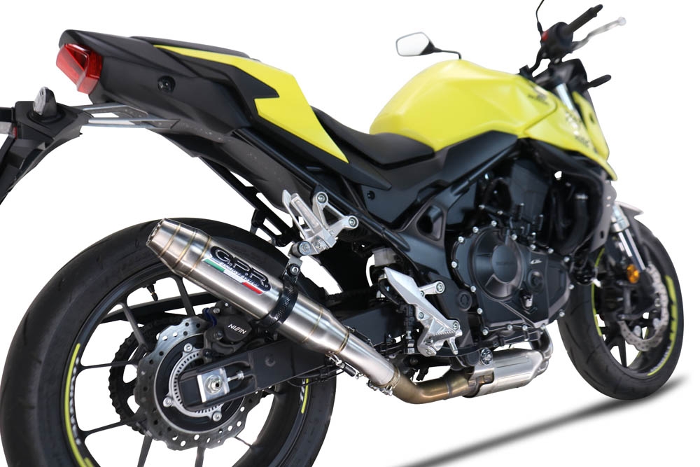 Escape compatível com Honda CB 750 Hornet 2023-2024, Deeptone Inox, Escape legal, homologado, silenciador com db killer removível e tubo de ligação específico 