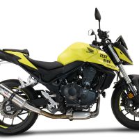 Escape compatível com Honda CB 750 Hornet 2023-2024, M3 Inox , Escape legal, homologado, silenciador com db killer removível e tubo de ligação específico 