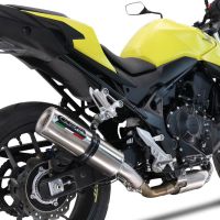 Escape compatível com Honda CB 750 Hornet 2023-2024, M3 Inox , Escape legal, homologado, silenciador com db killer removível e tubo de ligação específico 