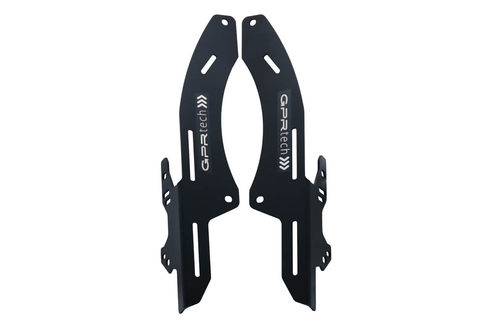 Porta-bagagens específico em alumínio cor preto específico Top Case ALPITECH 35 LT porta-malas GPR TECH compatível com Honda Crf 300 L / Rally 2021/2024 e5