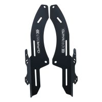 Porta-bagagens específico em alumínio cor preto específico Top Case ALPITECH 35 LT porta-malas GPR TECH compatível com Honda Crf 300 L / Rally 2021/2024 e5