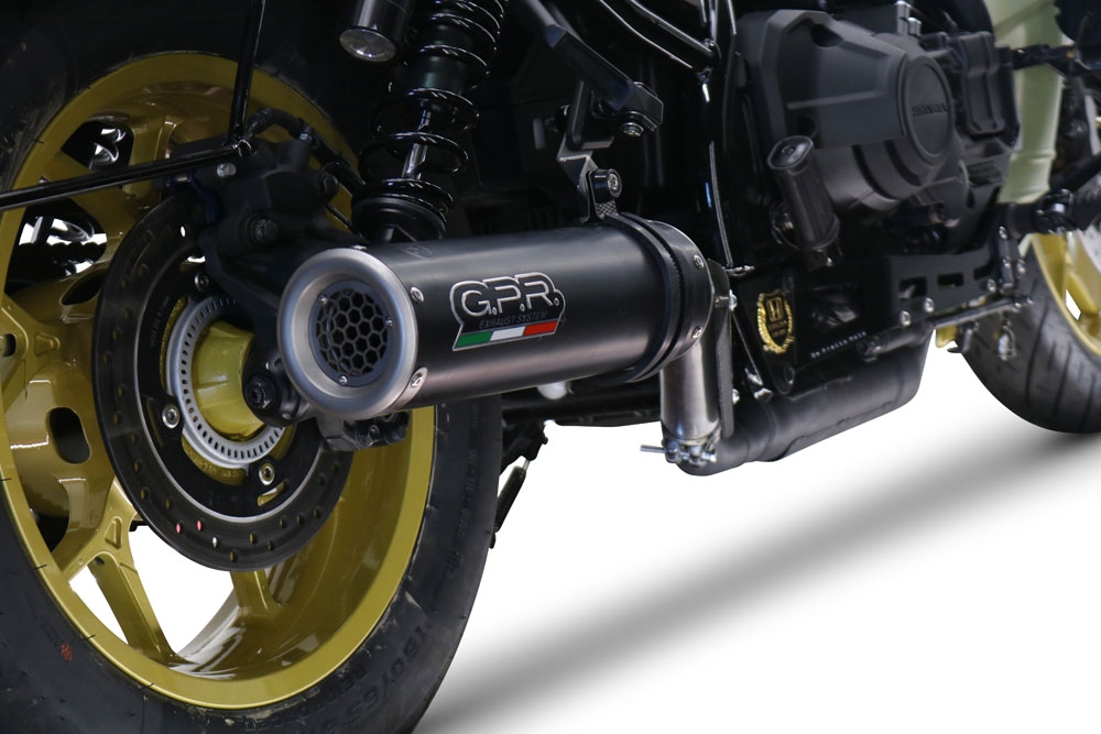 Escape compatível com Honda Cmx 1100 Rebel 2021-2024, M3 Black Titanium, Escape legal, homologado, silenciador com db killer removível e tubo de ligação específico 