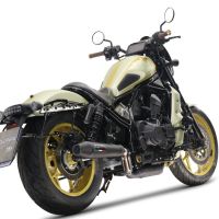 Escape compatível com Honda Cmx 1100 Rebel 2021-2024, Ultracone Nero, Escape legal, homologado, silenciador com db killer removível e tubo de ligação específico 
