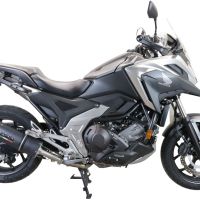 Escape compatível com Honda Nc 750 X - S Dct 2017-2020, Furore Evo4 Nero, Escape legal, homologado, silenciador com db killer removível e tubo de ligação específico 