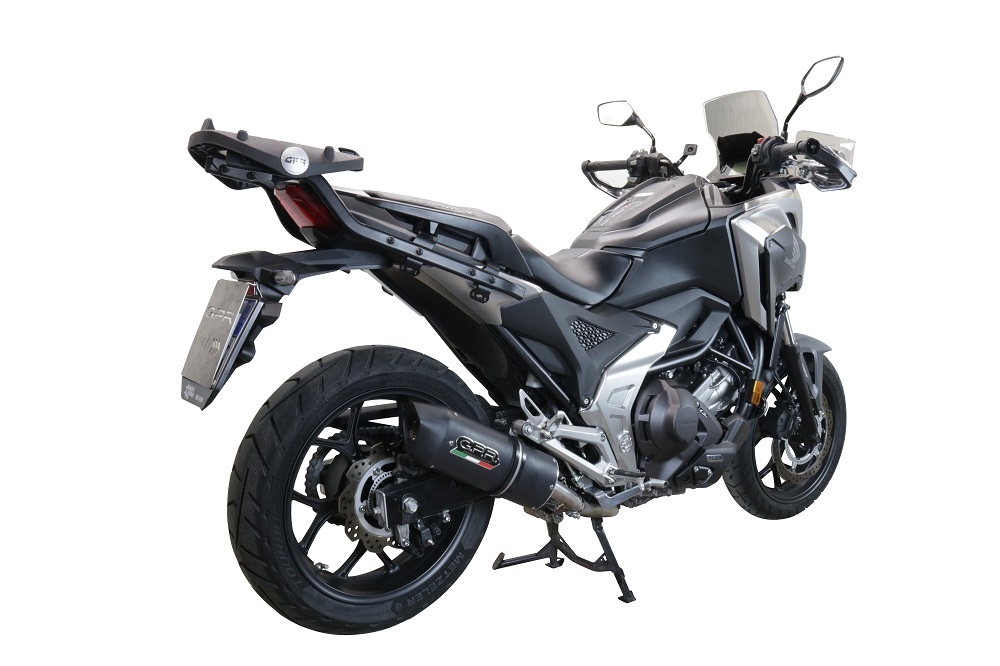 Escape compatível com Honda Nc 750 X - S Dct 2017-2020, Furore Evo4 Nero, Escape legal, homologado, silenciador com db killer removível e tubo de ligação específico 