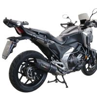Escape compatível com Honda Nc 750 X - S Dct 2017-2020, Furore Evo4 Nero, Escape legal, homologado, silenciador com db killer removível e tubo de ligação específico 