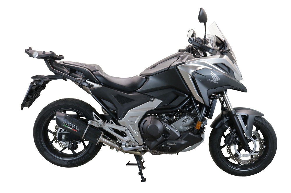 Escape compatível com Honda Nc 750 X - S Dct 2021-2023, Furore Evo4 Poppy, Escape legal, homologado, silenciador com db killer removível e tubo de ligação específico 