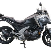 Escape compatível com Honda Nc 750 X - S Dct 2021-2023, Furore Evo4 Poppy, Escape legal, homologado, silenciador com db killer removível e tubo de ligação específico 