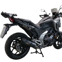 Escape compatível com Honda Nc 750 X - S Dct 2021-2023, Furore Evo4 Poppy, Escape legal, homologado, silenciador com db killer removível e tubo de ligação específico 