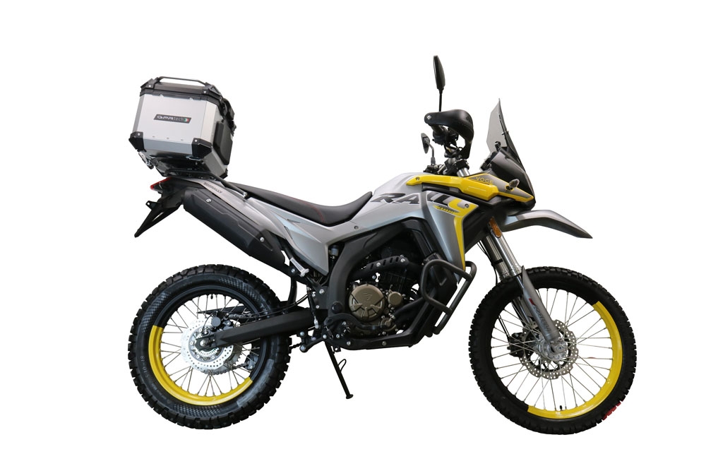 Top case em alumínio, cor prata com placa específica incluída Top case maletas GPR TECH compatível com Voge 300Rally 2022/2024 e5