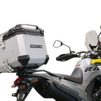Top case em alumínio, cor prata com placa específica incluída Top case maletas GPR TECH compatível com Voge 300Rally 2022/2024 e5