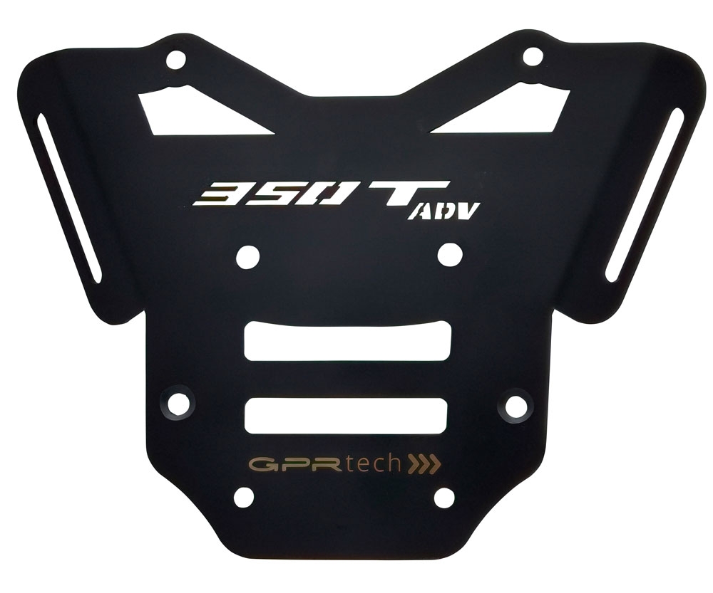 Placa de encaixe específica Top Case ALPITECH 55 LT GPR TECH compatível com Zontes 350 T2 ADV 2022/2024 e5