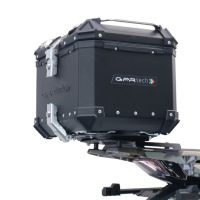 Top case em alumínio, cor preta com placa específica incluída Top case maletas GPR TECH compatível com Zontes 350 T1 ADV 2022/2024 e5