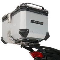 Top case em alumínio, cor prata com placa específica incluída GPR TECH compatível com Ducati Multistrada V4 / V4S / V4S Sport 1100 2021/2024