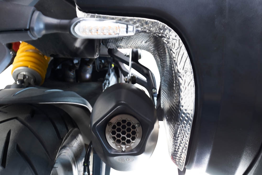 GPR escape compatível com  Ducati Multistrada V4 - S 2022-2024, New Grand Prix Evo Titanium, Escape legal, homologado, silenciador com db killer removível e tubo de ligação específico 