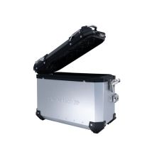 Par de malas laterais em alumínio cor prata com porta-bagagem específico GPR TECH compatível com  Kawasaki Versys 650 2021/2022 e5