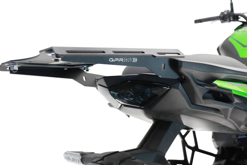 Placa de encaixe específica Top Case ALPITECH 35-45-55 LT GPR TECH compatível com Kawasaki Versys 650 2023/2024 e5 plus