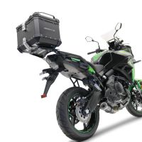 Top case em alumínio, cor preta com placa específica incluída GPR TECH compatível com Kawasaki Versys 650 2015/2016 e3