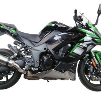 GPR escape compatível com  Kawasaki Ninja 1000 Sx 2021-2024, New Grand Prix Evo Titanium, Sistema racing  Silencioso com tubo de ligação 