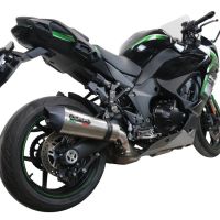 GPR escape compatível com  Kawasaki Ninja 1000 Sx 2021-2024, New Grand Prix Evo Titanium, Sistema racing  Silencioso com tubo de ligação 