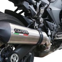 GPR escape compatível com  Kawasaki Ninja 1000 Sx 2021-2024, New Grand Prix Evo Titanium, Sistema racing  Silencioso com tubo de ligação 