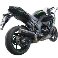 Escape compatível com Kawasaki Ninja 1000 Sx 2020-2020, M3 Black Titanium, Escape legal, homologado, silenciador com db killer removível e tubo de ligação específico 