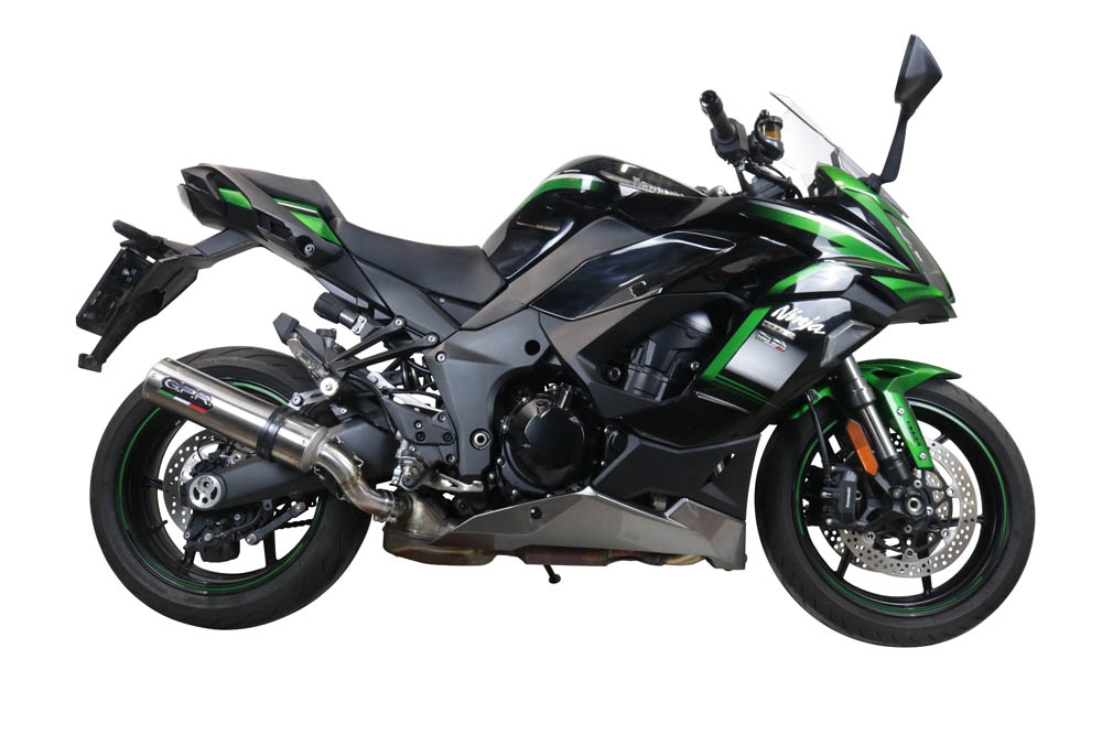Escape compatível com Kawasaki Ninja 1000 Sx 2021-2024, M3 Inox , Sistema racing Silencioso com tubo de ligação 
