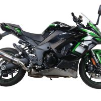 Escape compatível com Kawasaki Ninja 1000 Sx 2021-2024, M3 Inox , Sistema racing Silencioso com tubo de ligação 
