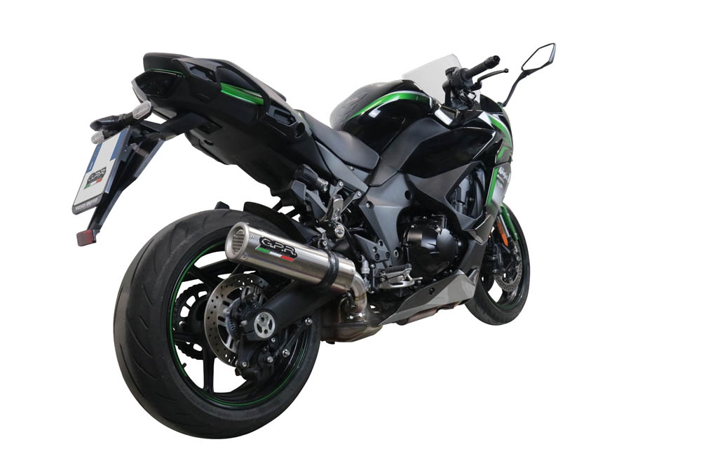 Escape compatível com Kawasaki Ninja 1000 Sx 2021-2024, M3 Inox , Sistema racing Silencioso com tubo de ligação 