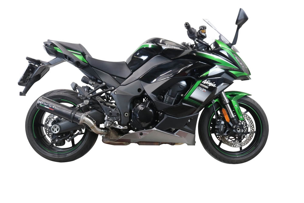 Escape compatível com Kawasaki Ninja 1000 Sx 2021-2024, M3 Poppy , Sistema racing Silencioso com tubo de ligação 