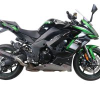 Escape compatível com Kawasaki Ninja 1000 Sx 2021-2024, M3 Poppy , Sistema racing Silencioso com tubo de ligação 