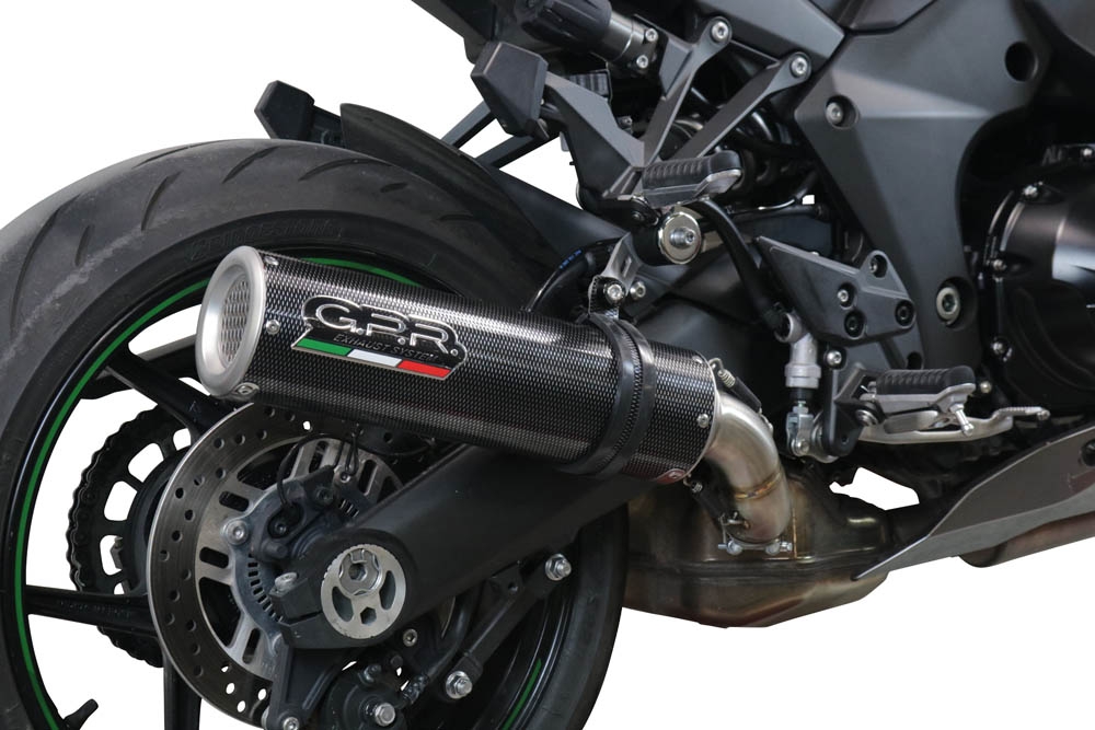 Escape compatível com Kawasaki Ninja 1000 Sx 2021-2024, M3 Poppy , Sistema racing Silencioso com tubo de ligação 