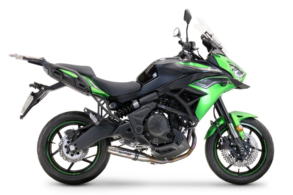 Escape compatível com Kawasaki Versys 650 2017-2020, Deeptone Inox, Escape racing linha completa, silencioso mais coletor com dbkiller, não homologado 