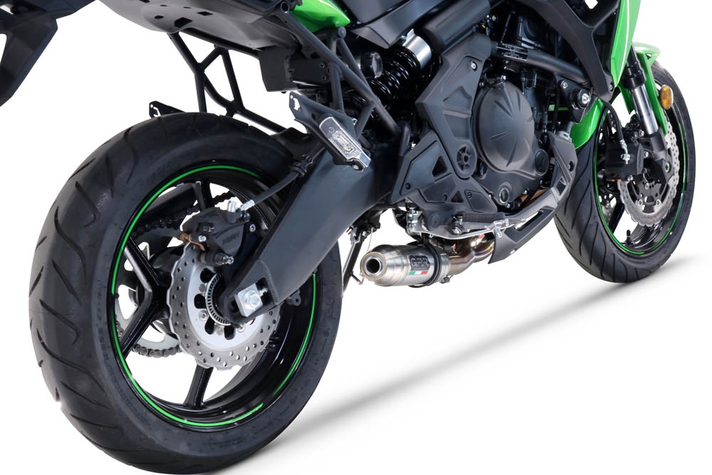 Escape compatível com Kawasaki Versys 650 2017-2020, Deeptone Inox, Escape racing linha completa, silencioso mais coletor com dbkiller, não homologado 