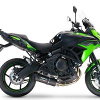 Escape compatível com Kawasaki Versys 650 2021-2022, Furore Nero, Sistema homologado com catalisador linha completa, silencioso mais coletor 