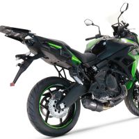 Escape compatível com Kawasaki Versys 650 2021-2022, Furore Nero, Sistema homologado com catalisador linha completa, silencioso mais coletor 