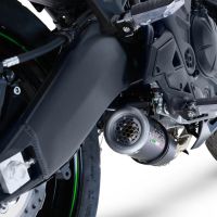 Escape compatível com Kawasaki Versys 650 2021-2022, M3 Black Titanium, Escape racing linha completa, silencioso mais coletor com dbkiller, não homologado 