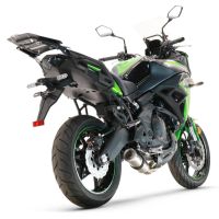 Escape compatível com Kawasaki Versys 650 2017-2020, M3 Inox , Sistema homologado com catalisador linha completa, silencioso mais coletor 