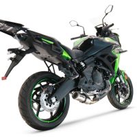 Escape compatível com Kawasaki Versys 650 2017-2020, M3 Inox , Sistema homologado com catalisador linha completa, silencioso mais coletor 