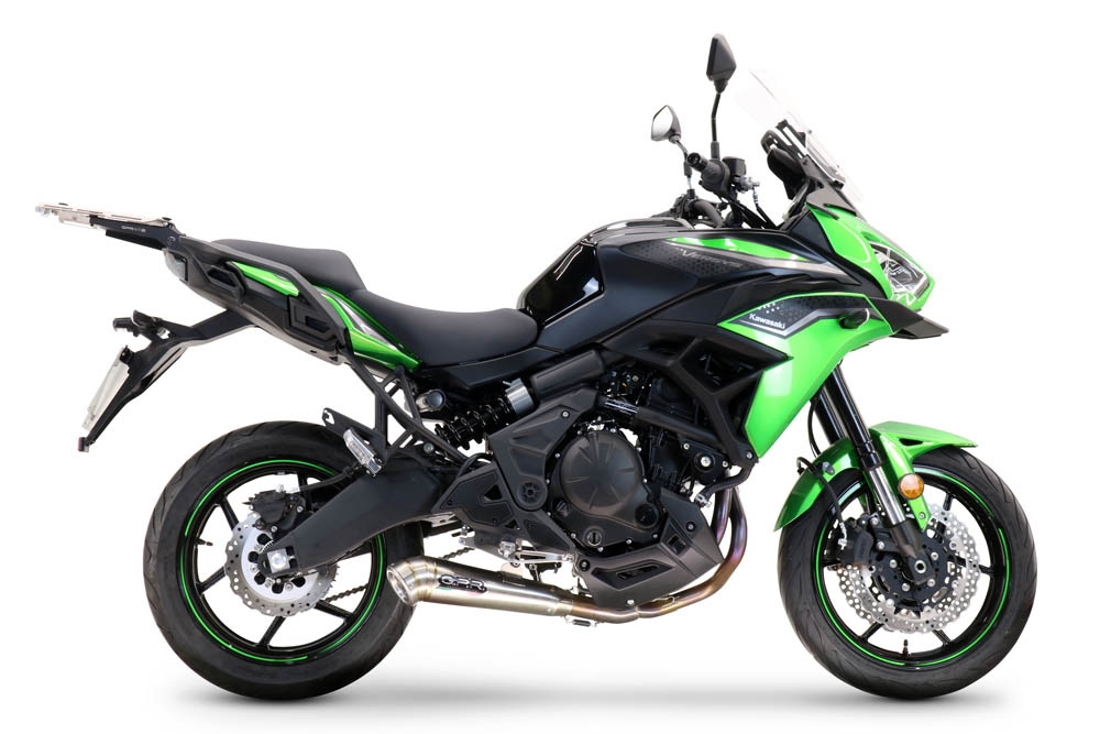Escape compatível com Kawasaki Versys 650 2021-2022, Powercone Evo, Escape racing linha completa, silencioso mais coletor com dbkiller, não homologado 