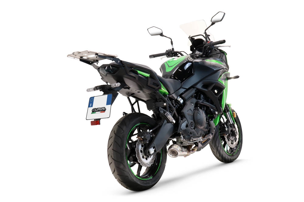 Escape compatível com Kawasaki Versys 650 2021-2022, Powercone Evo, Escape racing linha completa, silencioso mais coletor com dbkiller, não homologado 