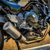Escape compatível com Kawasaki Z 650 RS 2021-2023, M3 Inox , Silenciador homologado para ruído, com catalisador, linha completa 