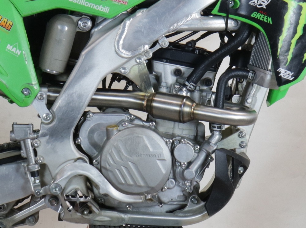 Escape compatível com Kawasaki KX 250 F 2009-2016, Pentacross Inox, Escape racing linha completa, silencioso mais coletor com dbkiller, não homologado 