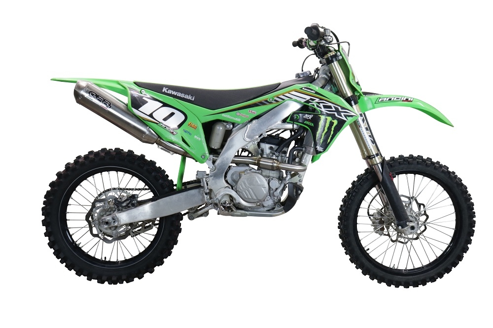 Escape compatível com Kawasaki KX 250 F 2009-2016, Pentacross Inox, Escape racing linha completa, silencioso mais coletor com dbkiller, não homologado 
