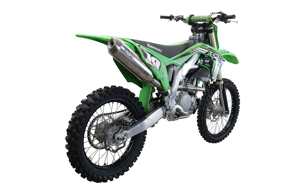 Escape compatível com Kawasaki KX 250 F 2009-2016, Pentacross Inox, Escape racing linha completa, silencioso mais coletor com dbkiller, não homologado 