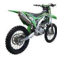Escape compatível com Kawasaki KX 250 F 2009-2016, Pentacross Inox, Escape racing linha completa, silencioso mais coletor com dbkiller, não homologado 