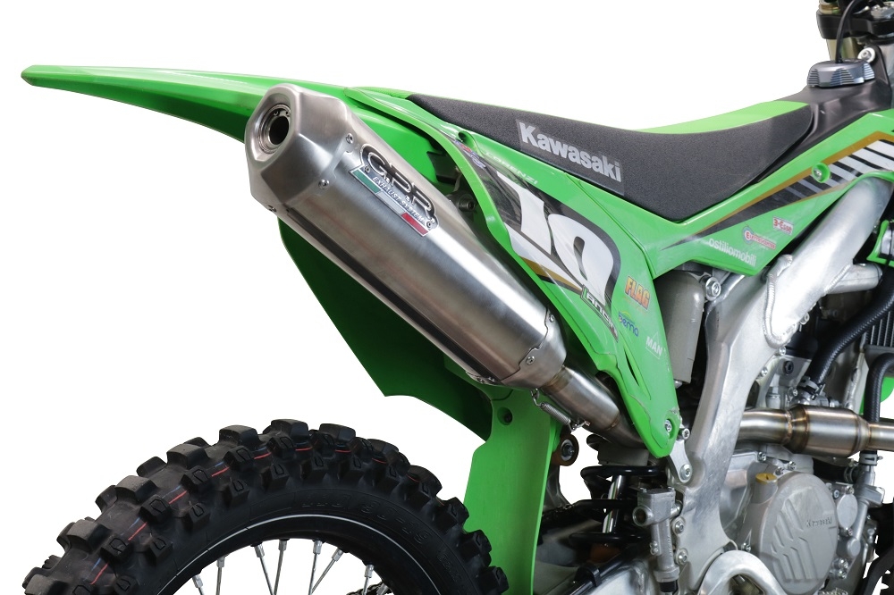 Escape compatível com Kawasaki KX 250 F 2009-2016, Pentacross Inox, Escape racing linha completa, silencioso mais coletor com dbkiller, não homologado 